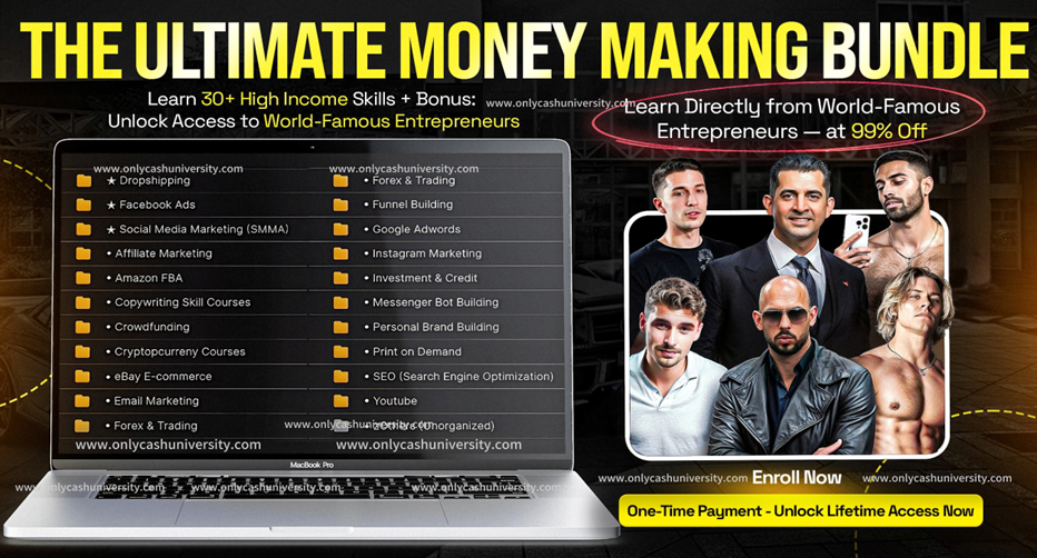 31+ Skills to Make $1K–$10K/Month In One Vault | No More Excuses.